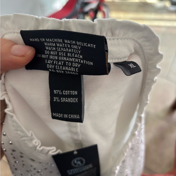 Christine Alexander White Jacket with Silver rhinestones - Picture 3 of 11